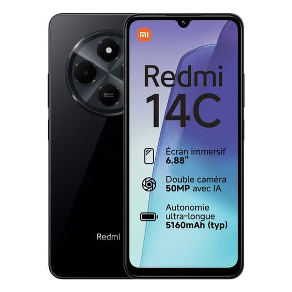Xiaomi Redmi 14C Smartphone - 4/128GB - Svart