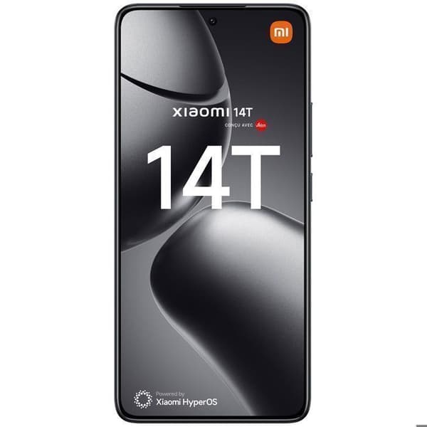 Xiaomi 14T - 12GB RAM 256GB Titan Black - Smartphone Android 14 med Trippelkamera 50MP och Batteri 5000mAh