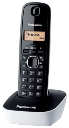Telefonradio, KX-TG1611FXW, Panasonic Svart, Vit