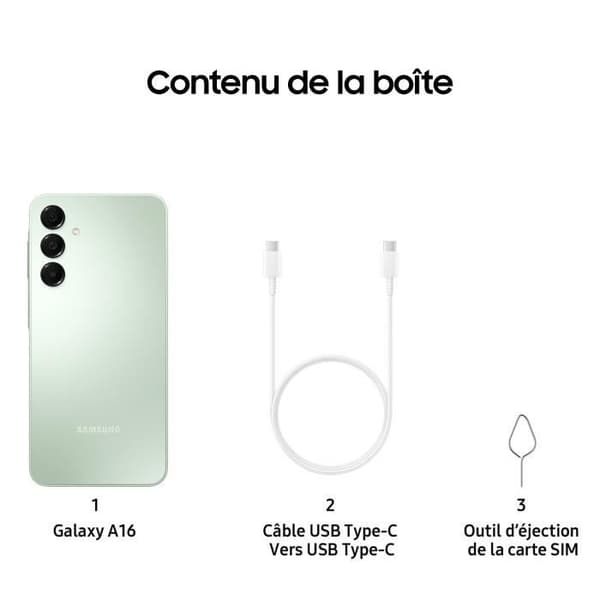 SAMSUNG Galaxy A16 Smartphone 128GB vattengrön