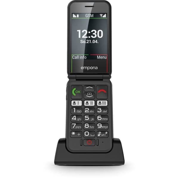 EMPORIA Simplicity Glam Black 2G mobiltelefon