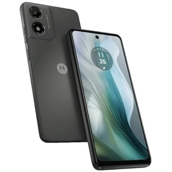 Motorola Moto E14 2/64GB Smartphone - Grå - Android 10 - LTE - Dubbel SIM - Fingeravtrycksläsare grafit, Grå