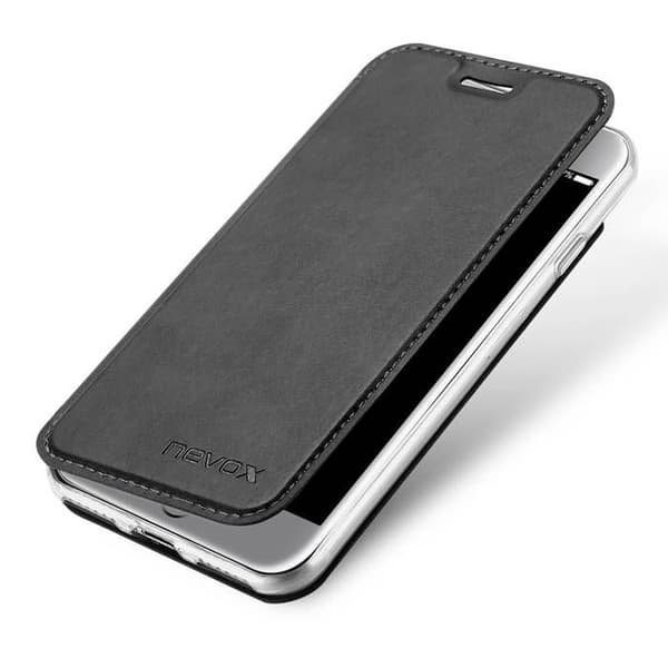 Nevox Vario Series Apple Wallet Case iPhone SE (2022), iPhone SE (2020), iPhone 8, iPhone 7 Basalt Grey