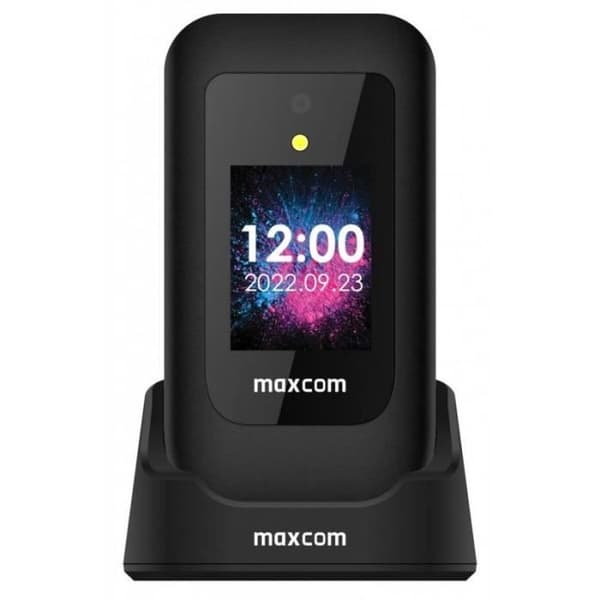Maxcom MM 827 4G VoLTE bläddertelefon - Vit - Programmerbara nycklar - 2 tum Svart