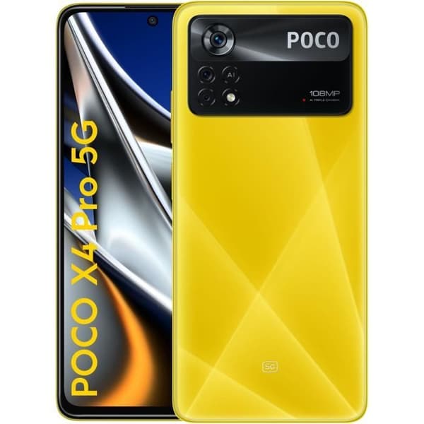 Xiaomi Poco X4 Pro 5G Smartphone 8GB+256GB 6,67" AMOLED DotDisplay 120Hz FHD+ AMOLED DotDisplay 67W Turbo Charge Laser Gul Gul