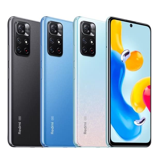Xiaomi Redmi Note 11S 5G Smartphone 4GB 128GB Svart 6,6" FHD+-skärm DotDisplay MediaTek Dimensity 810 50MP Kamera 5000mAh batteri