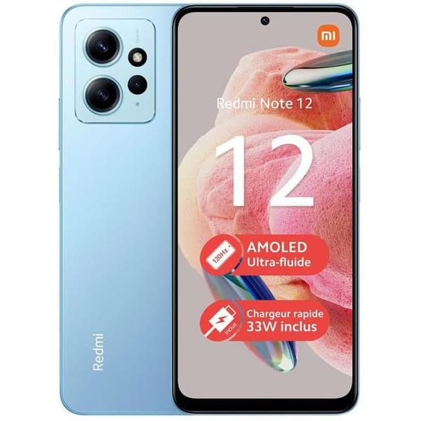 Smartphone Xiaomi Note 12 4G RAM 4GB ROM 64GB Blå Blå