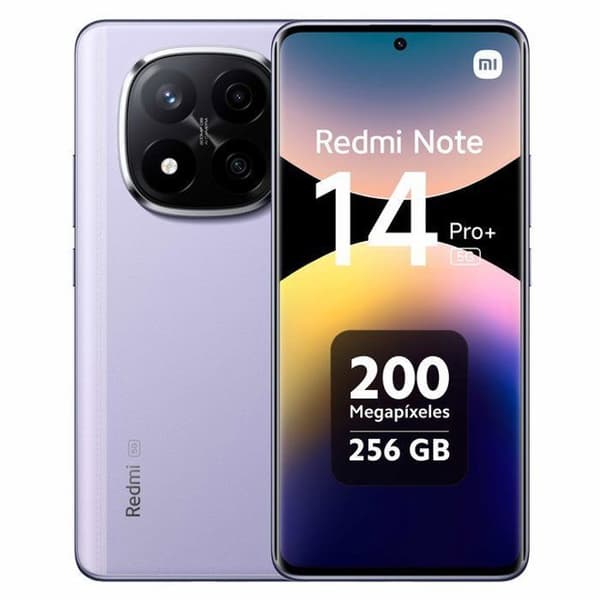 Xiaomi Redmi Note 14 Pro+ 5G Smartphone med 8GB RAM 256GB ROM Lila lavendel, Lila