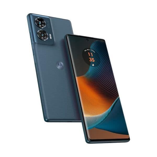 Motorola moto edge 50 FUSION smartphone i Forest Blue med 6,7" POLED-skärm 144 Hz Full HD+, 1080 x 2400 pixlar, 12 GB DDR4 + RAM