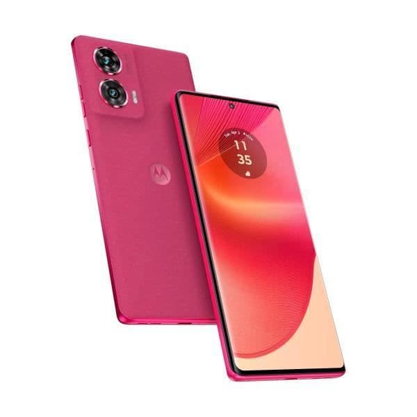 Motorola moto edge 50 FUSION smartphone i rosa med 6,7" POLED-skärm 144 Hz Full HD+, 1080 x 2400 pixlar, 12 GB DDR4 + RAM Rosa