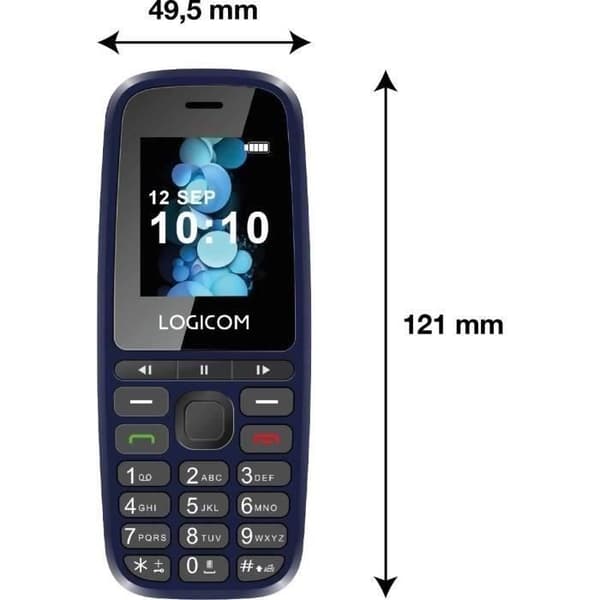Mobiltelefon - LOGICOM - Posh 402 - Blå