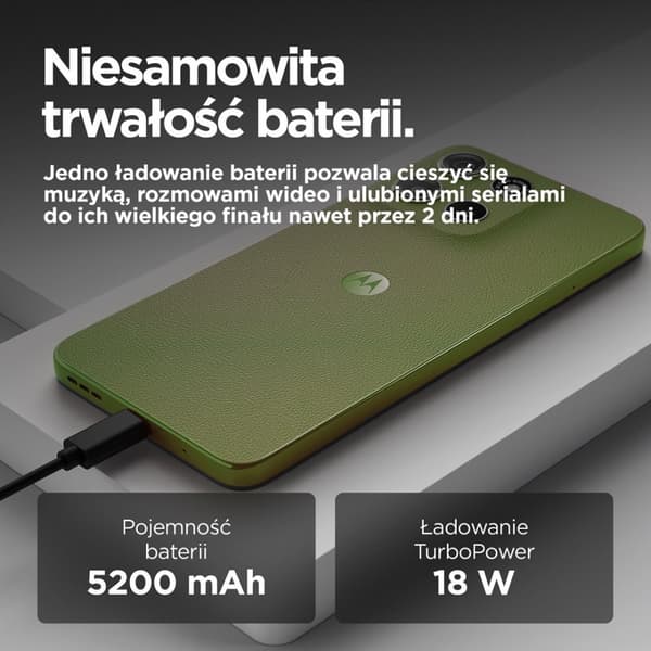 Motorola moto g15 17,1 cm (6,72") Dual SIM Android 15 4G USB Type-C 8 Gt 256 Gt 5200 mAh Vihreä
