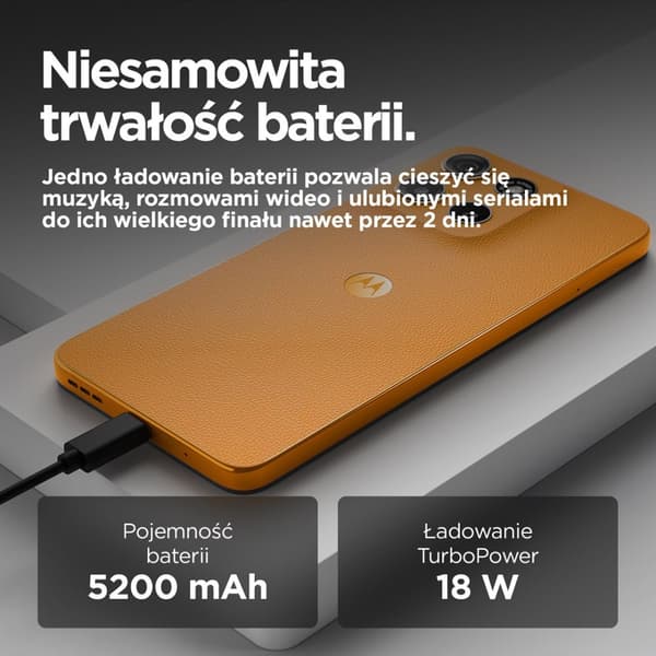 Motorola moto g15 17,1 cm (6,72") Dual SIM Android 15 4G USB Type-C 8 Gt 128 Gt 5200 mAh Oranssi
