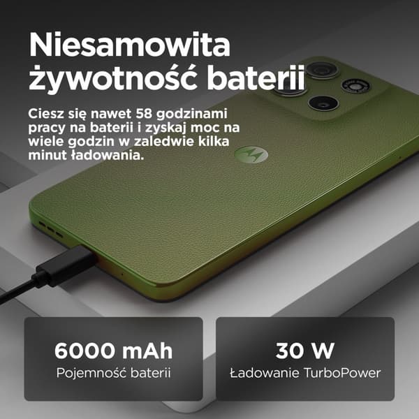 Motorola moto g15 teho 17,1 cm (6,72") Dual SIM Android 15 4G USB Type-C 8 Gt 256 Gt 6000 mAh Vihreä