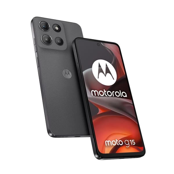 Motorola moto g15 17,1 cm (6,72") Dual SIM Android 15 4G USB Type-C 8 GB 128 GB 5200 mAh Grå Grå