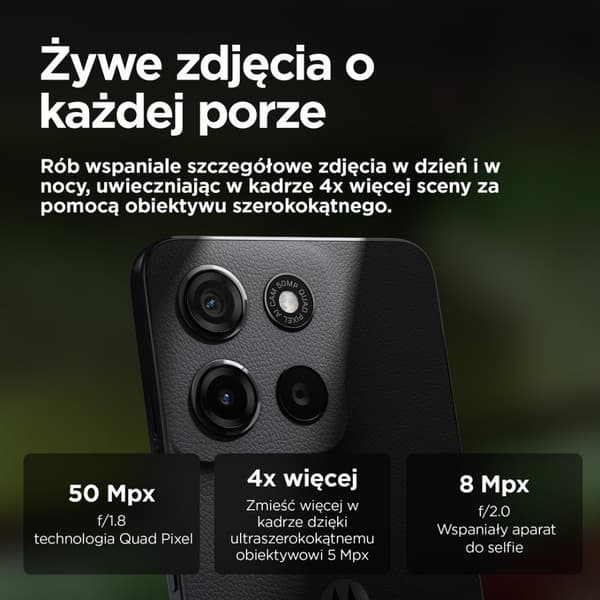 Motorola moto g15 teho 17,1 cm (6,72") Dual SIM Android 15 4G USB Type-C 8 Gt 256 Gt 6000 mAh Harmaa