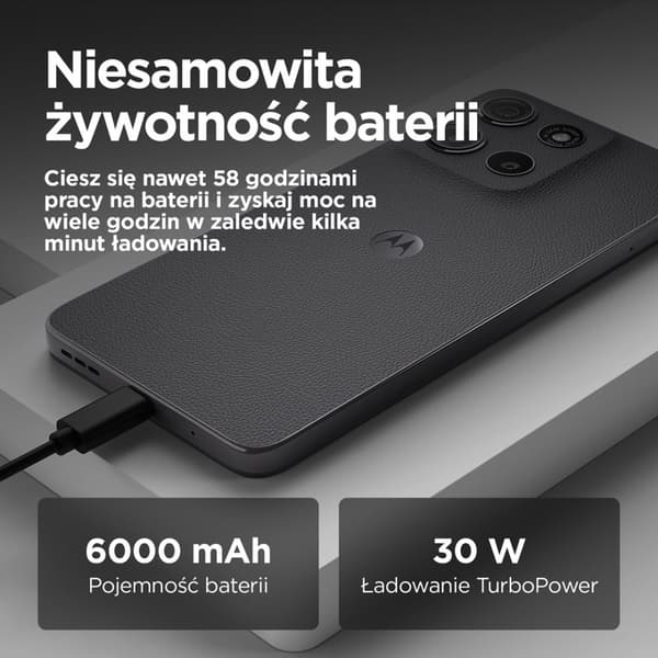 Motorola moto g15 teho 17,1 cm (6,72") Dual SIM Android 15 4G USB Type-C 8 Gt 256 Gt 6000 mAh Harmaa