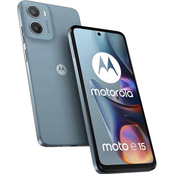 Motorola Moto e15 6,67" Dual SIM Android 14 Edition Go 4G USB Type-C 2 Gt 64 Gt 5200 mAh Misty Blue
