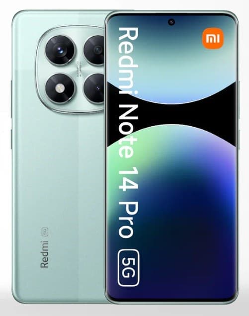 Xiaomi Redmi Note 14 Pro 5G 16,9 cm (6,67") Dual SIM USB Type-C 8 Gt 256 Gt 5110 mAh Vihreä
