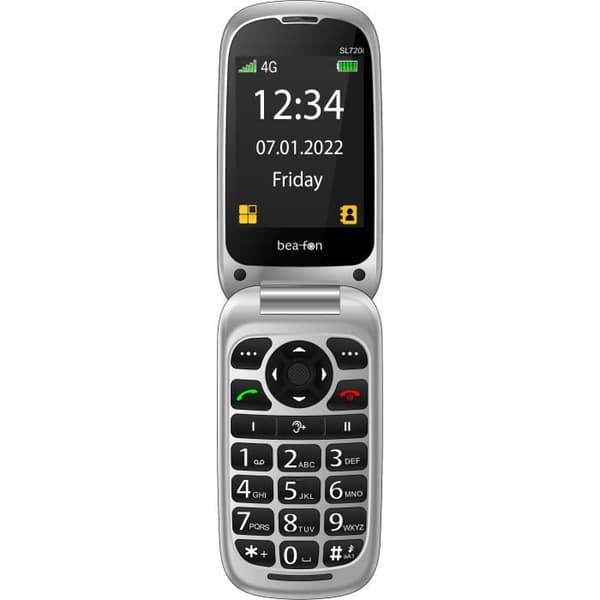 SENIOR TELEFON CLAPET M4T4 4G SL720I SVART BEAFON