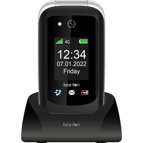SENIOR TELEFON CLAPET M4T4 4G SL720I SVART BEAFON