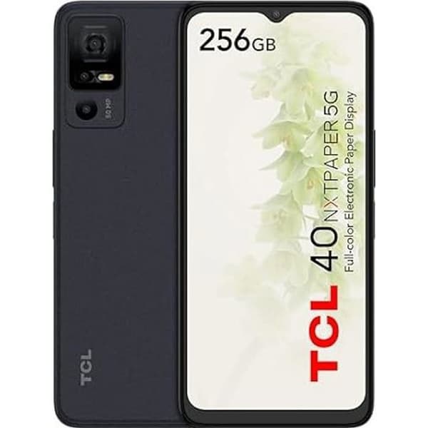 TCL 40 NXTPAPER 5G Smartphone - 6,6" 90Hz skärm - 12GB - 256GB - Svart Svart