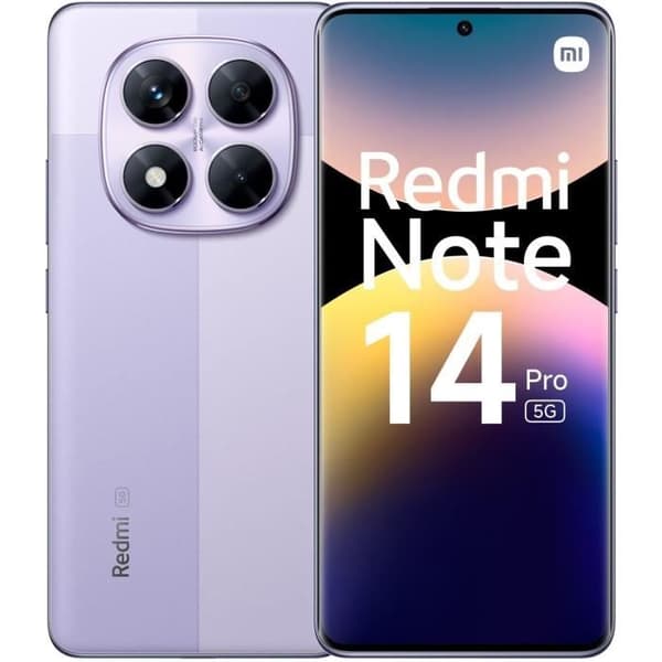 XIAOMI - Redmi Note 14 Pro 5G - 8 GB + 256 GB - Lavendel Lila lavendel, Lila