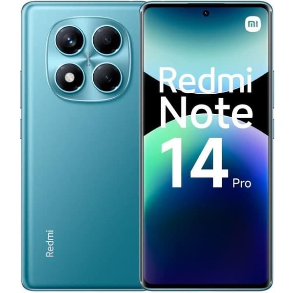XIAOMI - Redmi Note 14 Pro - 8 GB + 256 GB - Ocean Blue Blå