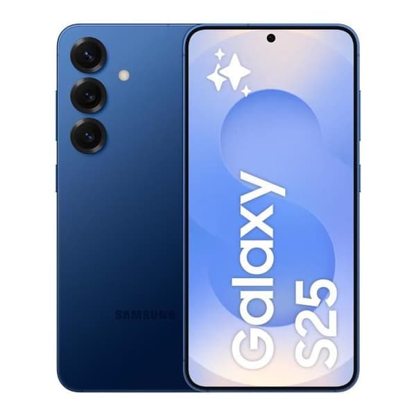 SAMSUNG Galaxy S25 AI Smartphone 128 Go Blå natt Marinblå