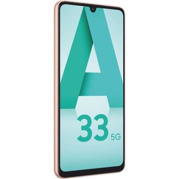 SAMSUNG Galaxy A33 128Go 5G Persika - Renoverad - Utmärkt skick- REFURBISHED