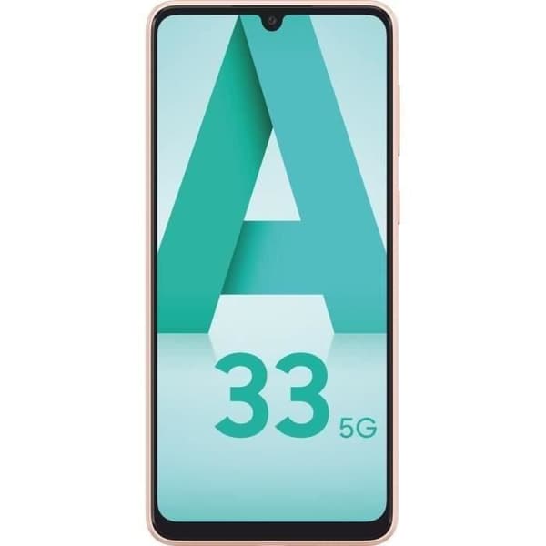 SAMSUNG Galaxy A33 128Go 5G Persika - Renoverad - Utmärkt skick- REFURBISHED