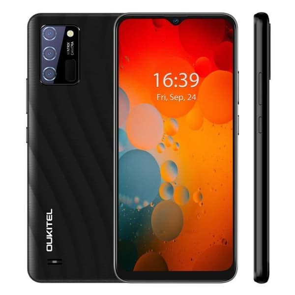 OUKITEL C25 Smartphone 6,52" skärm 4GB+32GB 13MP kamera 5000mAh GPS Dual Sim 4G - Svart