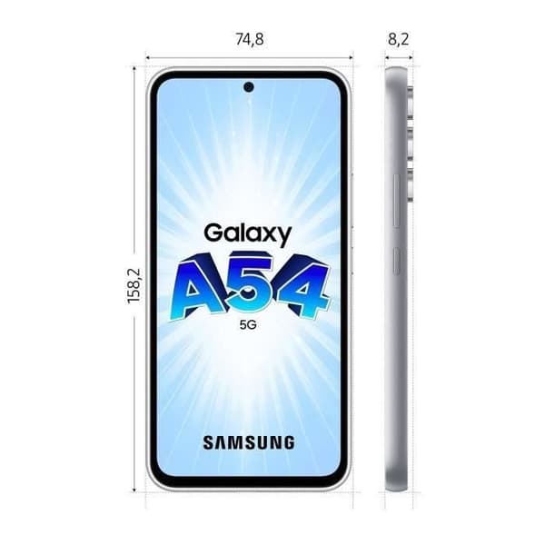 SAMSUNG Galaxy A54 5G Vit 128 Go - Återvunnen - Mycket bra skick- REFURBISHED