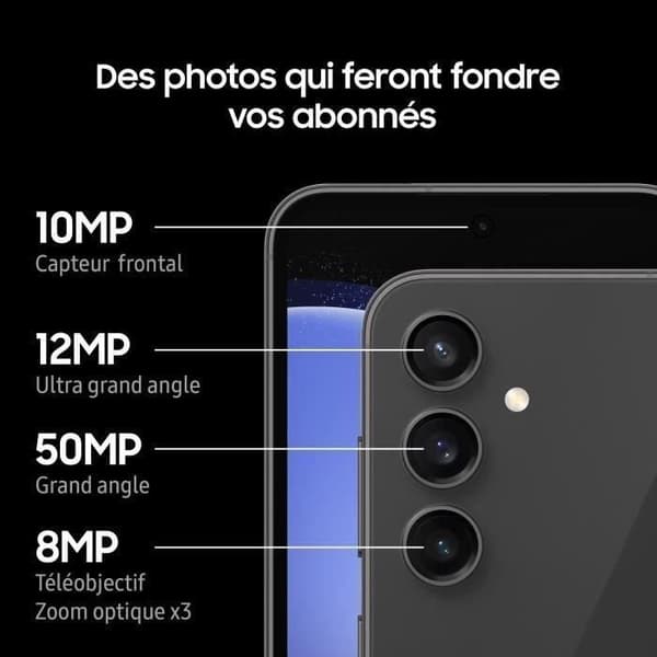 SAMSUNG Galaxy S23 FE Smartphone 128Go Creme - Återfuktad - Skick korrekt- REFURBISHED