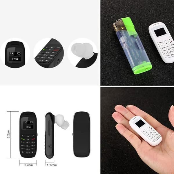 Mini Bluetooth Mobiltelefon GSM - BM70 - Svart - Monoblock - Bluetooth 3.0 - 0,66" OLED