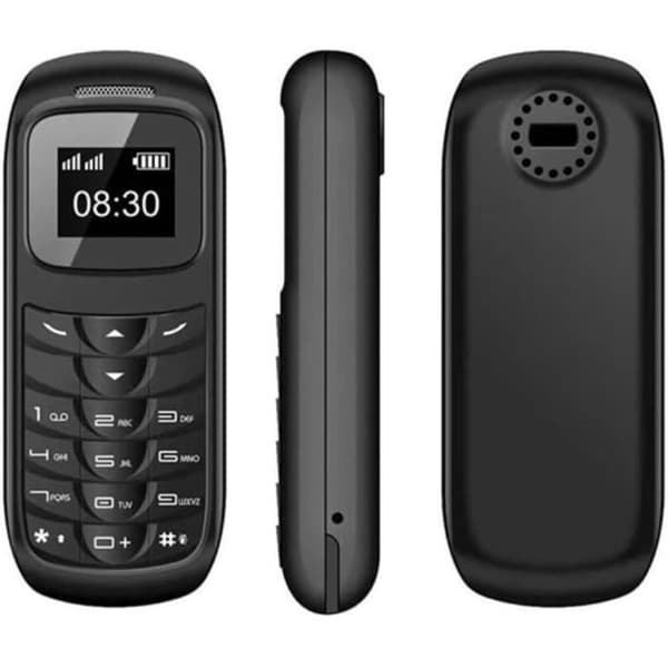 MiRUSI GSM Bluetooth Mini Mobiltelefoner Bluetooth Telefonhörlurar Dialer Stöd Nano SIM-kort BM70 Svart