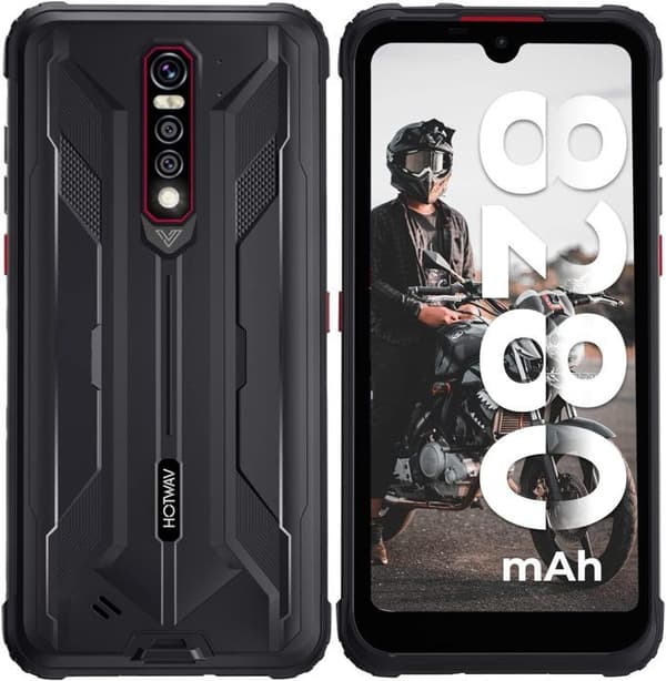 Smartphone Incassabel HOTWAV Cyber 8 - Skärm 6.3'' 64Go 8280mAh - Svart