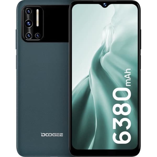 DOOGEE N40 PRO 6GB + 128GB 4G 6380mAh 6,52'' Android 11 Samsung® 16MP Smartphone - Grön