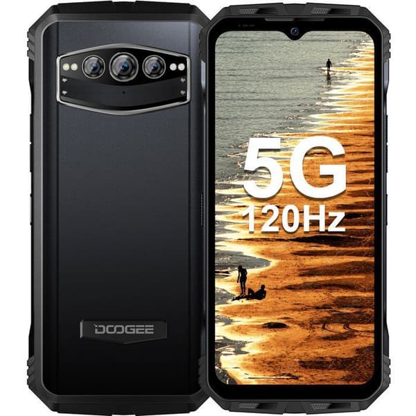 DOOGEE V30T Okrossbar 5G-mobiltelefon 20GB+256GB 6,58" FHD 120Hz 10800mAh/66W 108MP Kamera Robust Smartphone GPS NFC - Svart