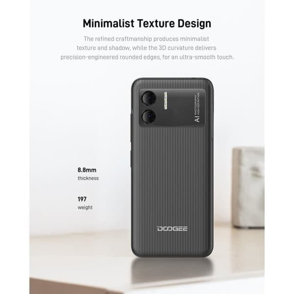 Doogee X98 Pro Smartphone - Android 12.0 - 4GB+64GB - SONY® AI Dual Camera - Grafitgrå