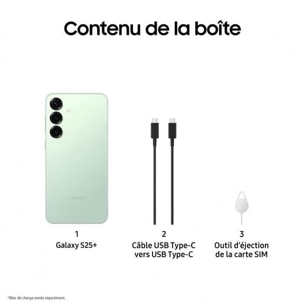 SAMSUNG Galaxy S25 Plus AI-smartphone 256 Go Vattengrön