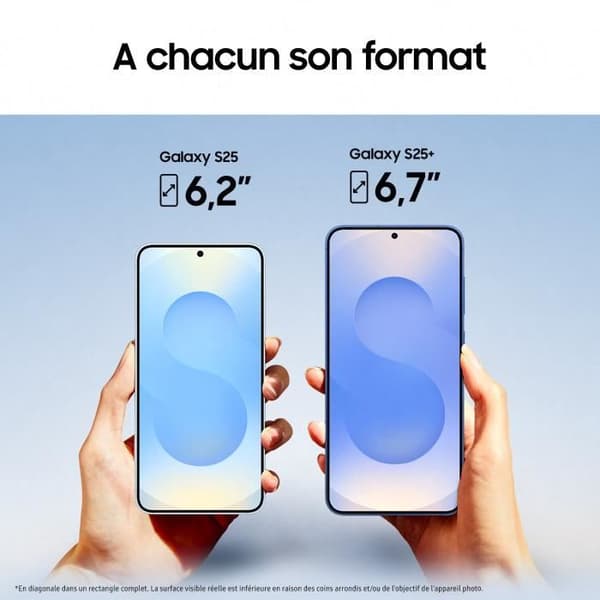 SAMSUNG Galaxy S25 AI Smartphone 256 Go Blåljus