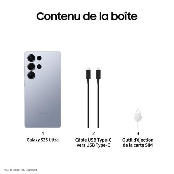 SAMSUNG Galaxy S25 Ultra AI Smartphone 512 GB Blå Titan