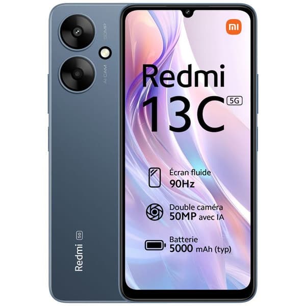 XIAOMI Smartphone Redmi 13C 5G 128 GB Blå Blå