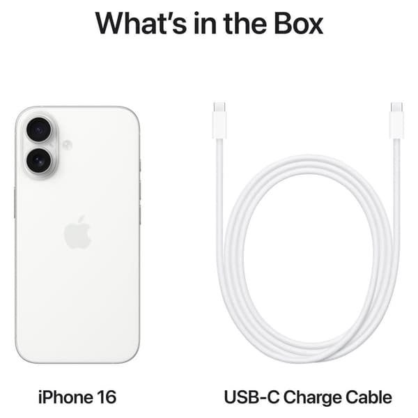 iPhone 16 128GB Vit