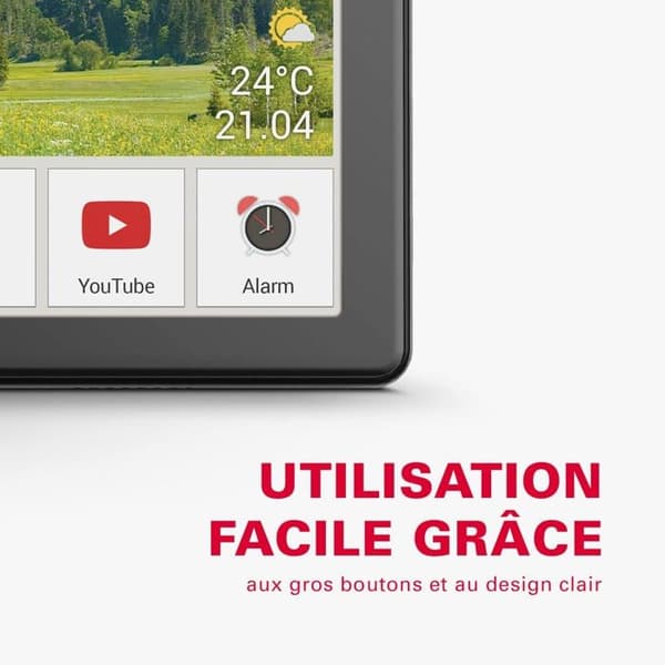 Emporia TABLET | Senior tablet 4G Volte | Tablet-PC med SIM-kort | 10,1 tum skärm | Android 11 | Kamera 13 MP | Svart