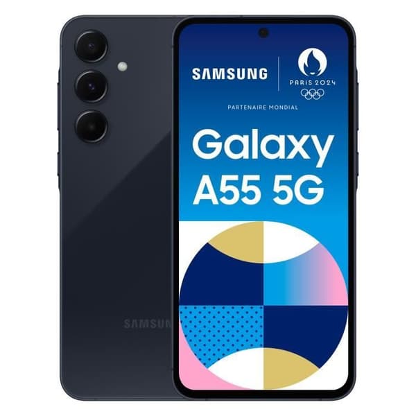 Samsung Galaxy A55 Smartphone 256 GB 5G Midnight Blue Marinblå
