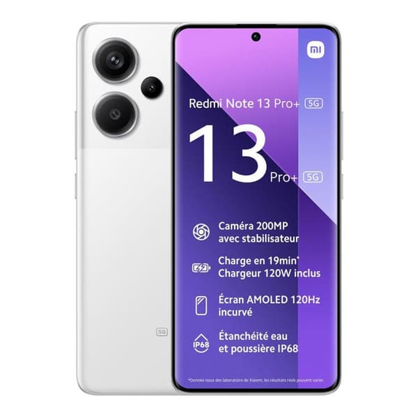 Xiaomi Redmi Note 13 Pro+ 5G Vit 8 GB + 256 GB