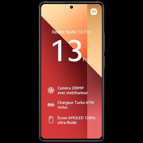 Xiaomi Redmi Note 13 Pro Smartphone 4G 12GB RAM 512GB ROM - Svart