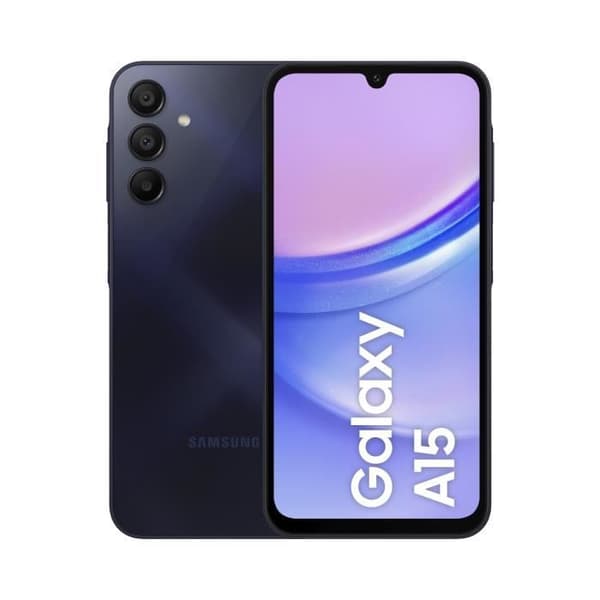 Samsung Galaxy A15 4G Smartphone 128 GB Midnattsblå Svart, Blå